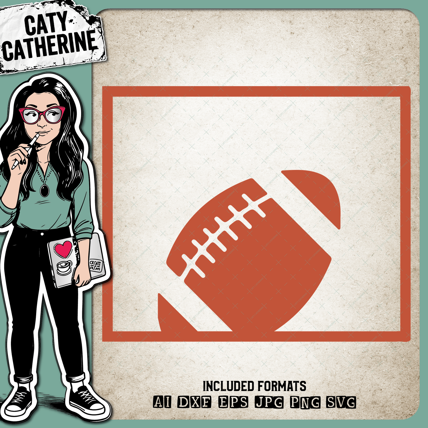 Wyoming US State American Football NFL – Travel SVG Design by Caty Catherine