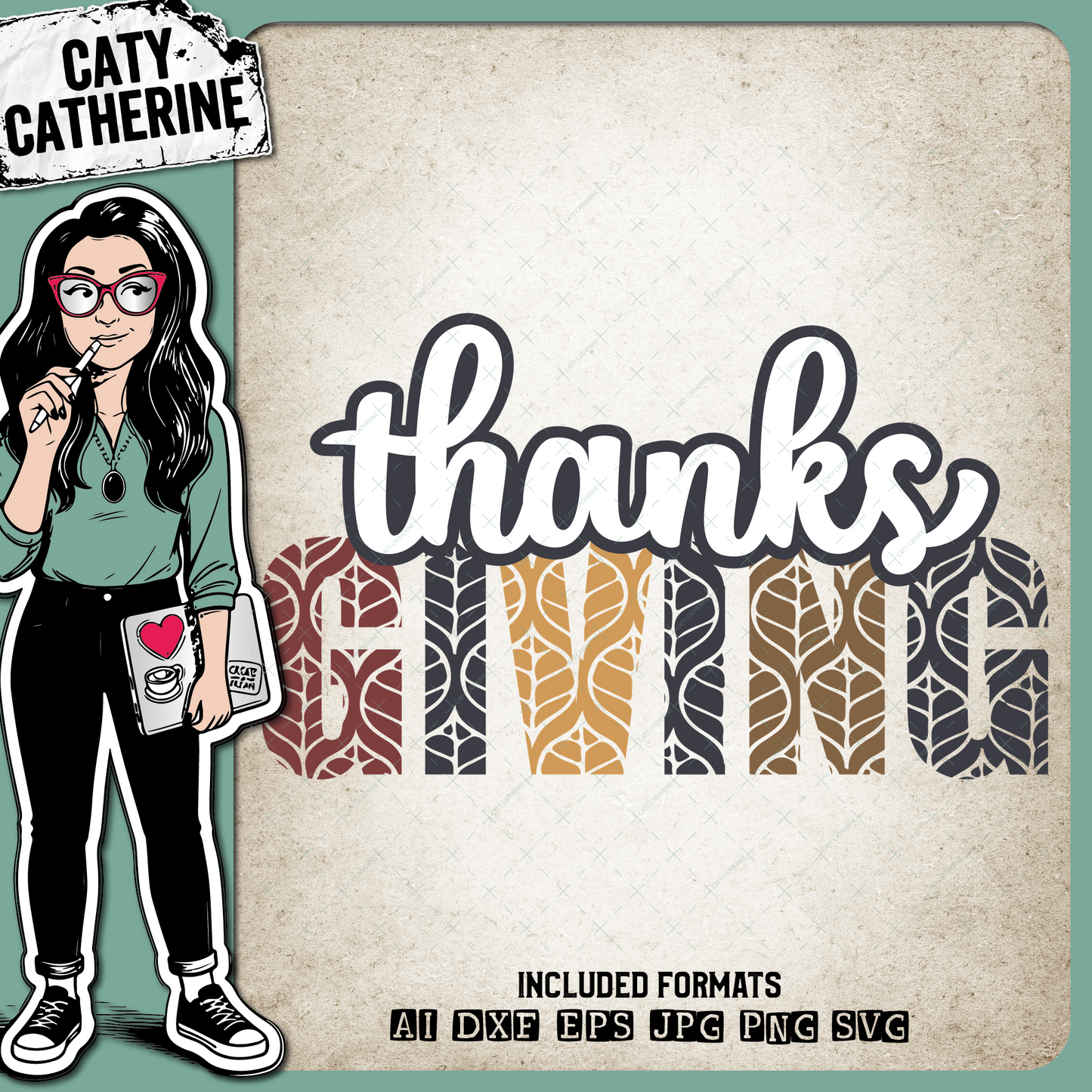 Thanksgiving Quote Decal – SVG Design by Caty Catherine