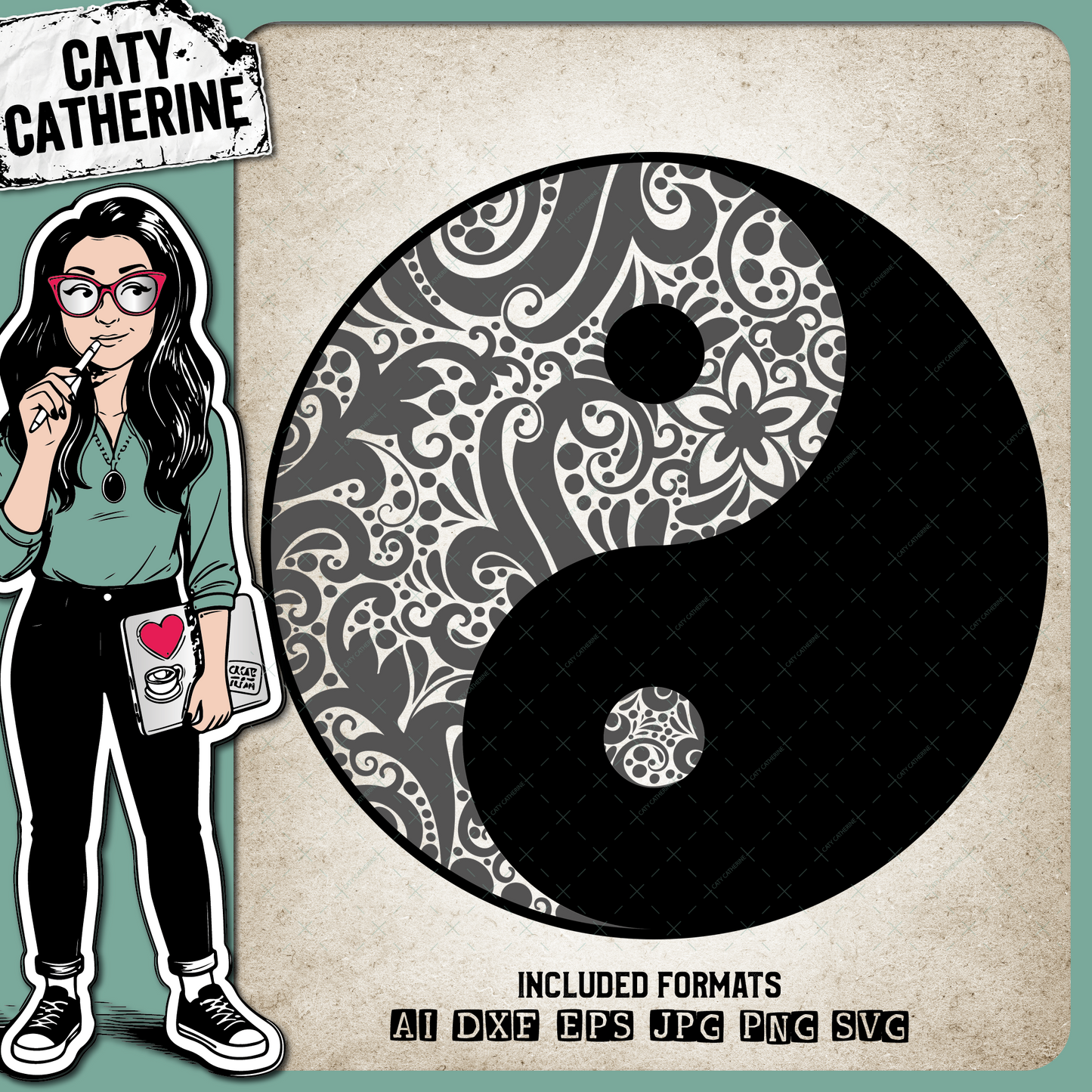 Yin and Yang – Quotes & Sayings SVG Design by Caty Catherine