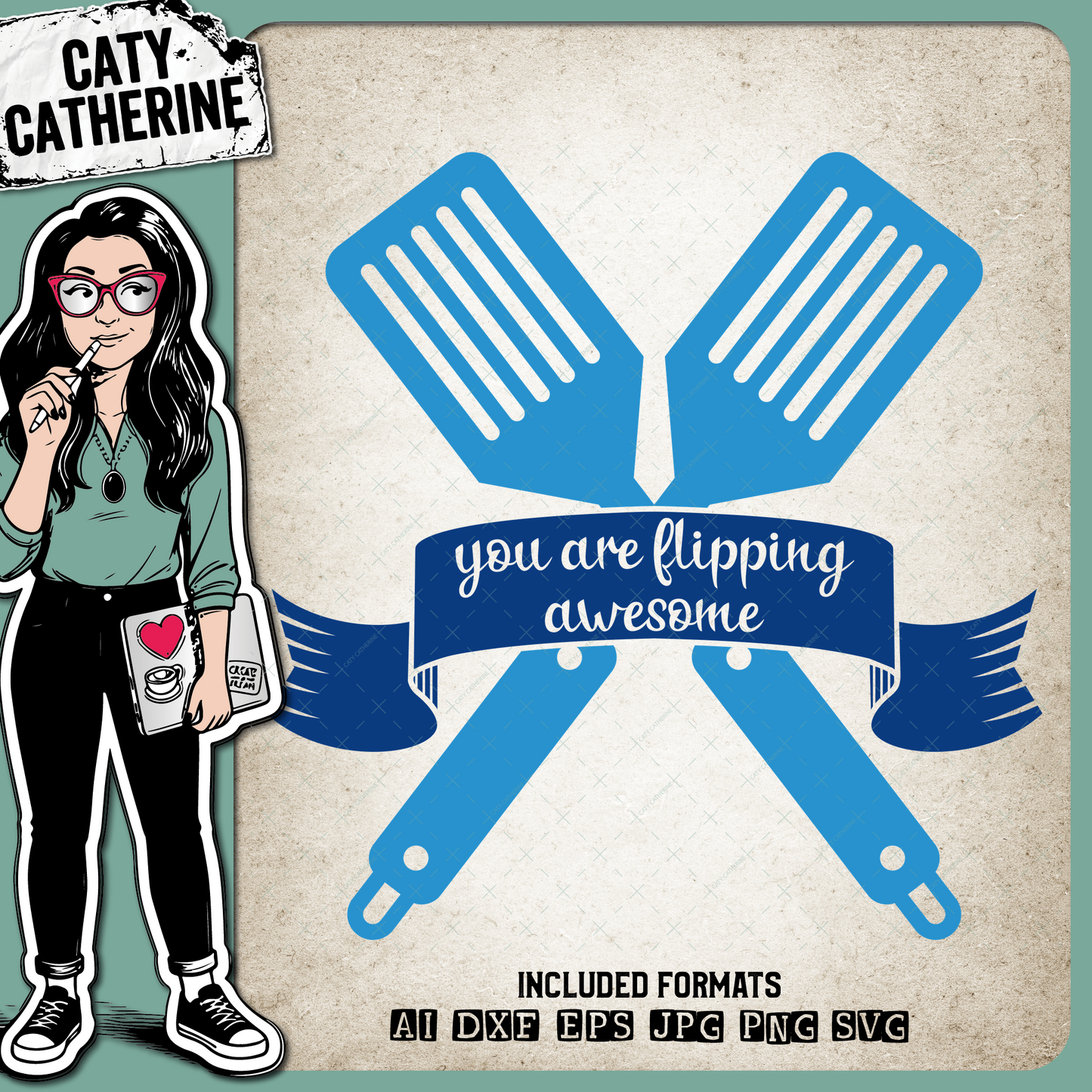 You Are Flipping Awesome BBQ Grilling Utensil – Father’s Day SVG Design by Caty Catherine
