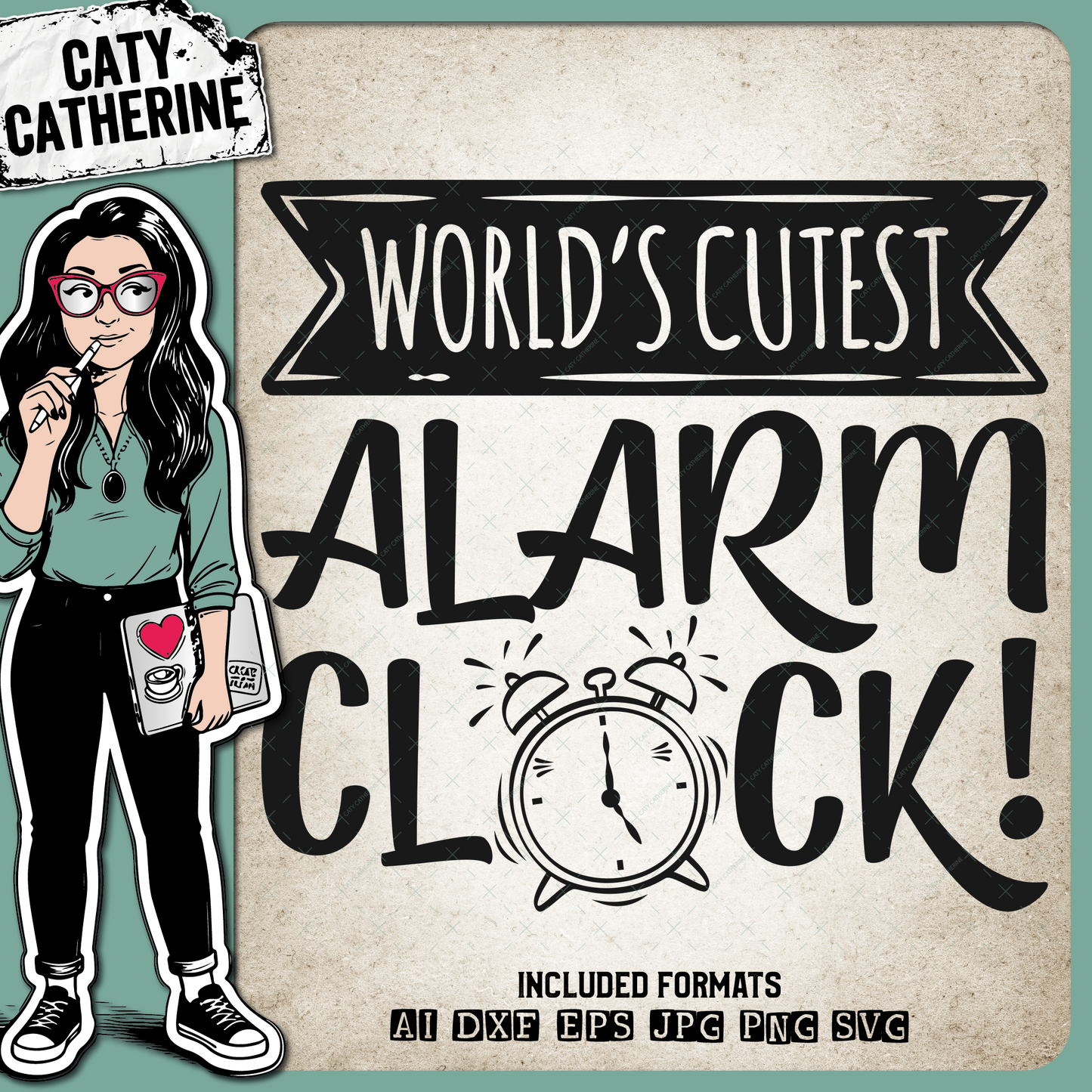 World's Cutest Alarm Clock – Babies & Kids SVG Design by Caty Catherine