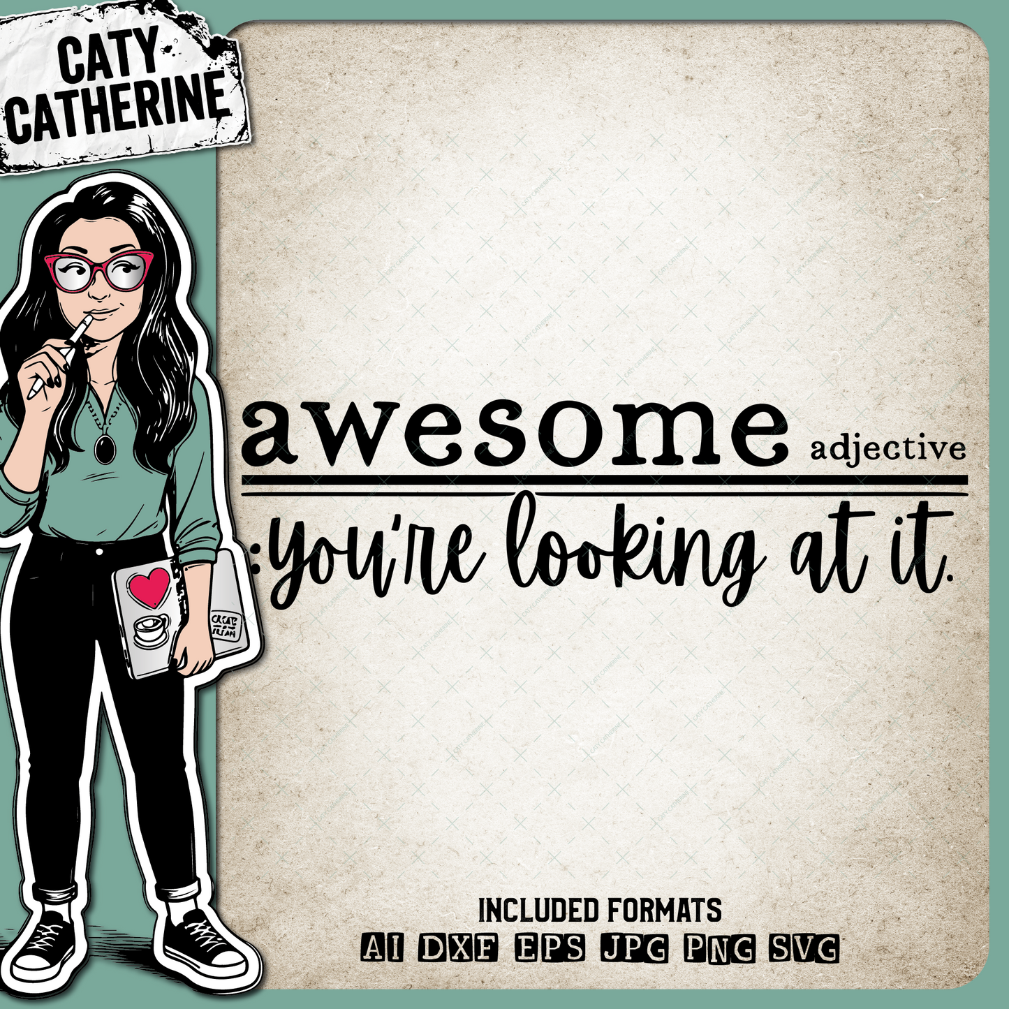 Awesome Dictionary Definition You're Looking At It Funny Quote – Quotes & Sayings SVG Design by Caty Catherine
