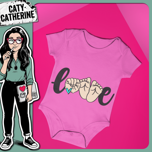 Love Baby Graphic Hand Feet Love Heart – Babies & Kids SVG Design by Caty Catherine