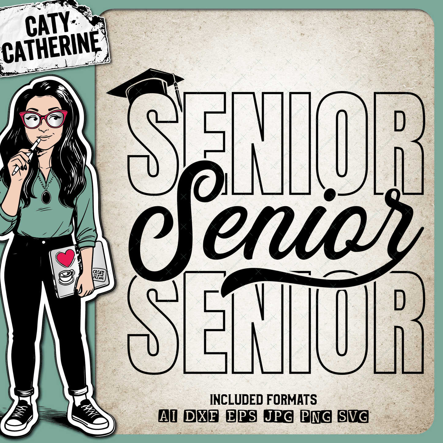 Senior Graduation – Education SVG Design by Caty Catherine