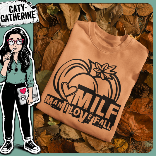 MILF Man I Love Fall Funny Seasonal Quote – SVG Design by Caty Catherine