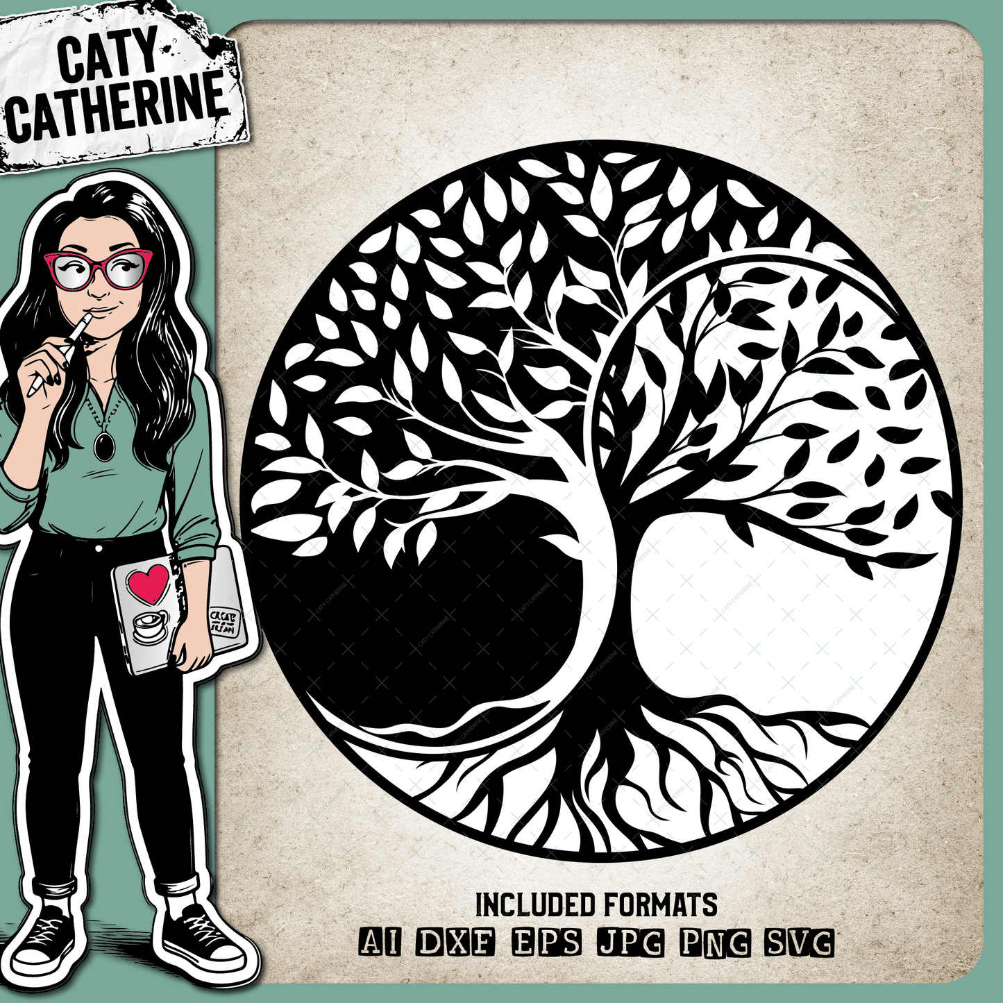 Yin and Yang Tree – Quotes & Sayings SVG Design by Caty Catherine