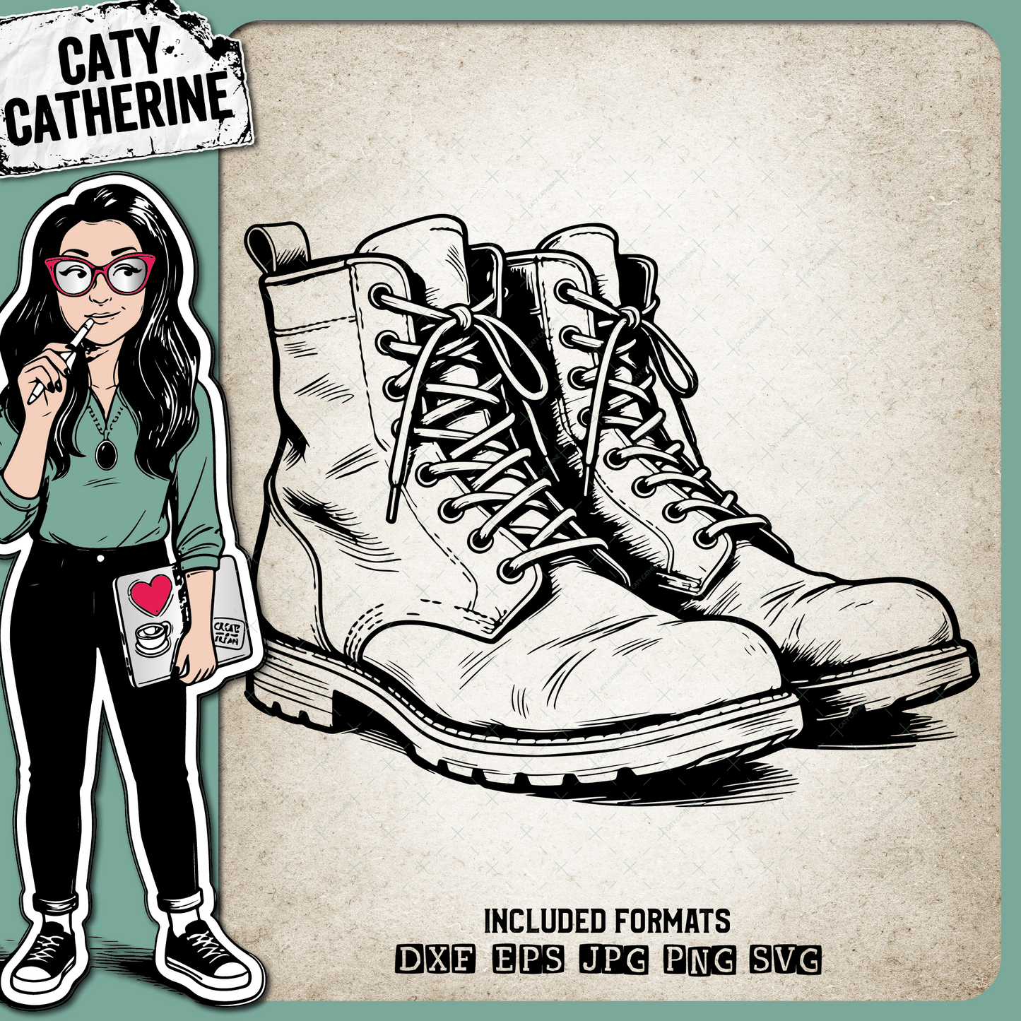 Military Boots – SVG Design by Caty Catherine