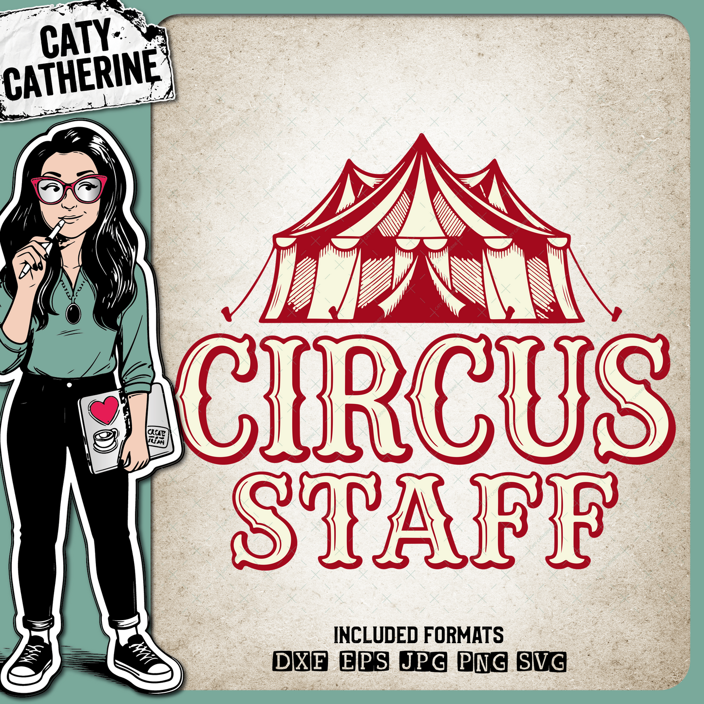 Circus Staff & Circus Tent Funny Parenting Graphic – Family SVG Design by Caty Catherine
