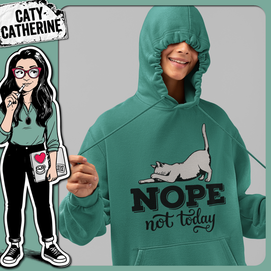 Nope Not Today Funny Cat – Pets & Animals SVG Design by Caty Catherine