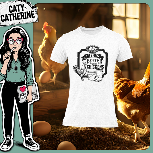 Life Is Better With Chickens Farmhouse Sign – Pets & Animals SVG Design by Caty Catherine