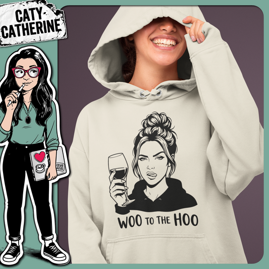 Woo To The Hoo Funny Wine Quote – Quotes & Sayings SVG Design by Caty Catherine