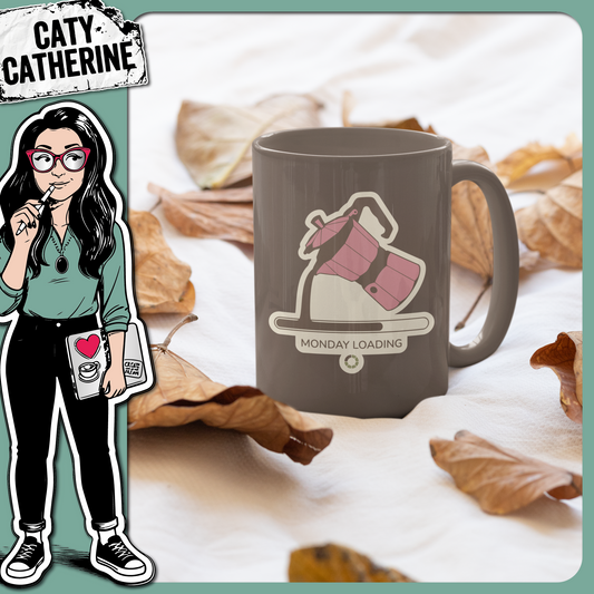 Monday Loading Coffee Pouring Progress Bar – Food & Drink SVG Design by Caty Catherine