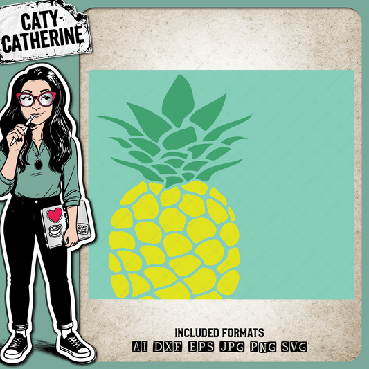 Colorado US State Pineapple Summer – Travel SVG Design by Caty Catherine