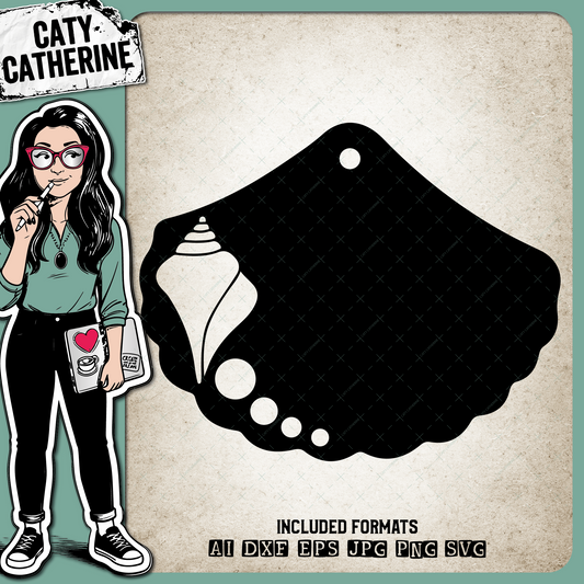 Set of 6 Mermaid & Nautical Gift Tag Designs – Gift Tags SVG Design by Caty Catherine