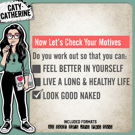 Workout Motives Look Good Naked Fitness Gym Funny Tee Design – Sport SVG Design by Caty Catherine