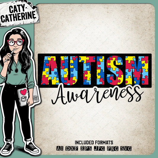 Autism Awareness Jigsaw Puzzle Autism Awareness – Health SVG Design by Caty Catherine