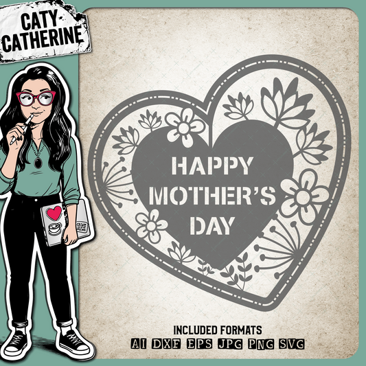 Happy Mother's Day Paper – Mother’s Day SVG Design by Caty Catherine