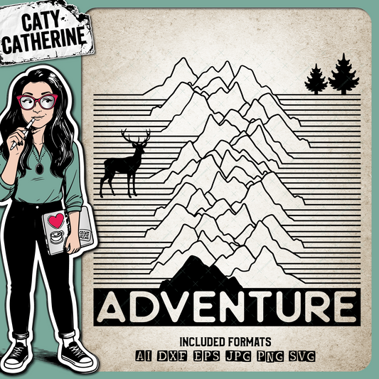 Adventure Outdoors Nature Mountains – Quotes & Sayings SVG Design by Caty Catherine
