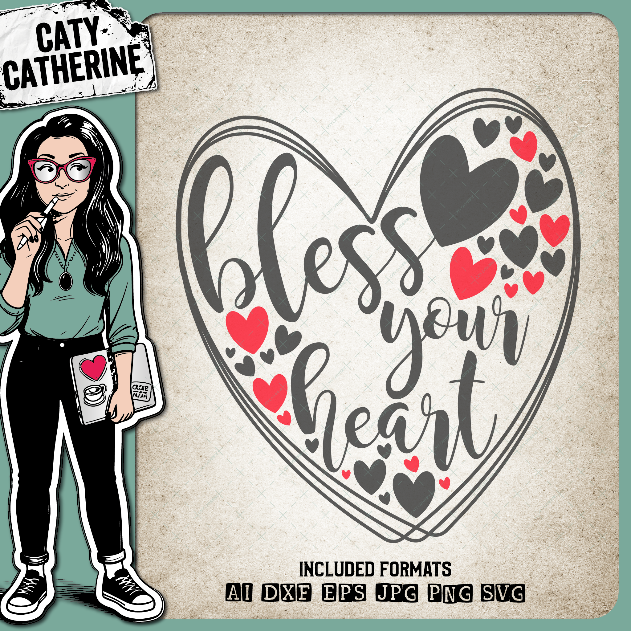 Bless Your Heart – Quotes & Sayings SVG Design by Caty Catherine