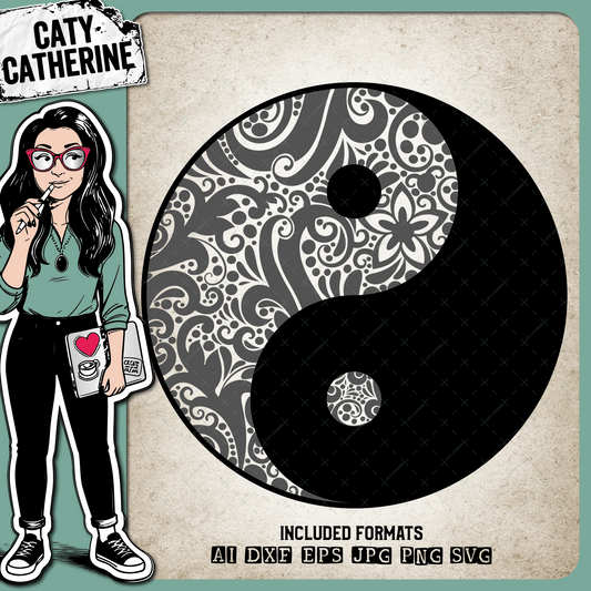 Yin and Yang – Quotes & Sayings SVG Design by Caty Catherine
