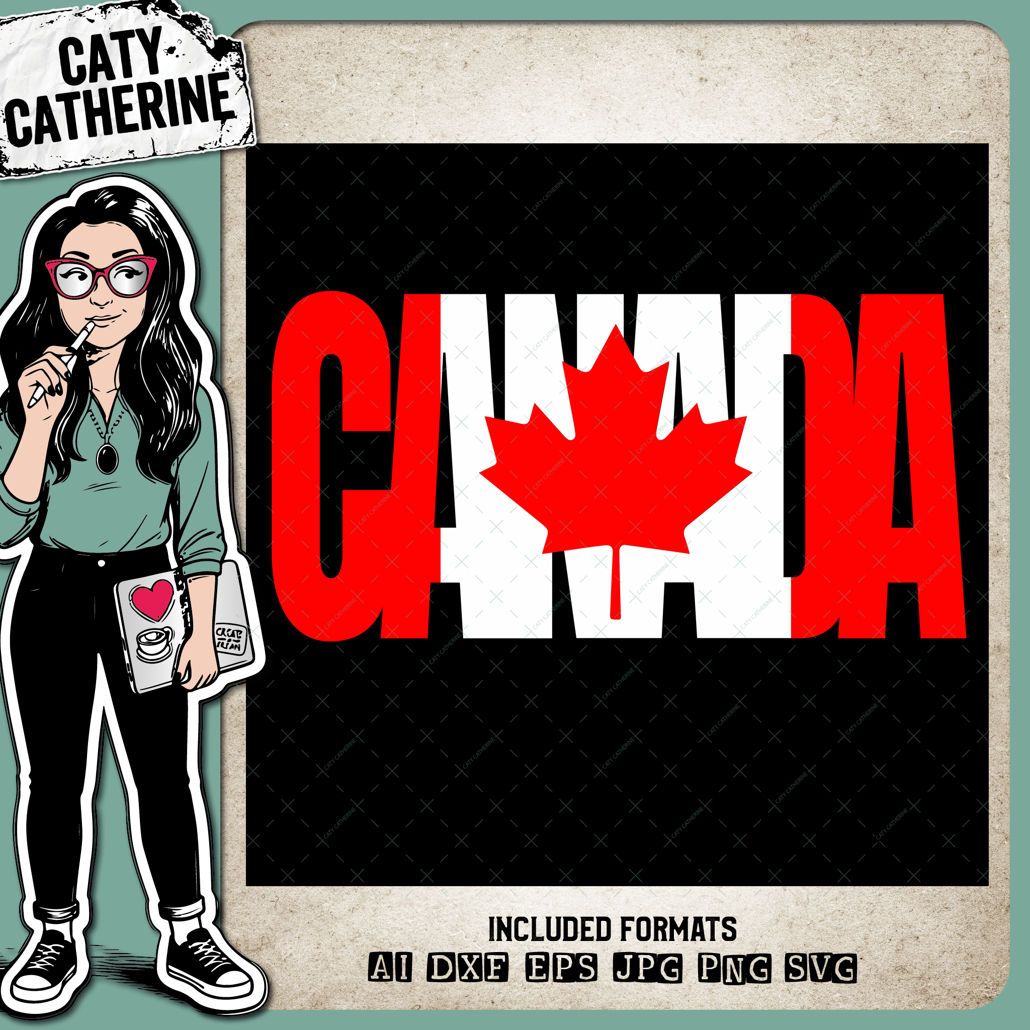 Canada Canadian Flag Canada Day – Travel SVG Design by Caty Catherine