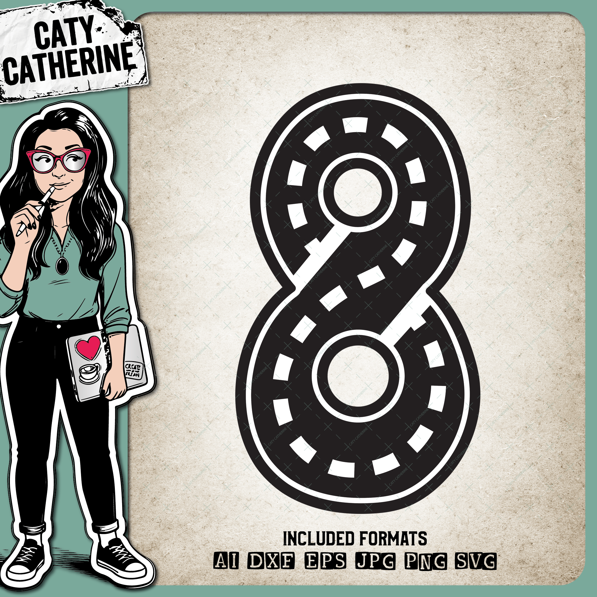 Road Map Kids Number Eight – Birthday SVG Design by Caty Catherine