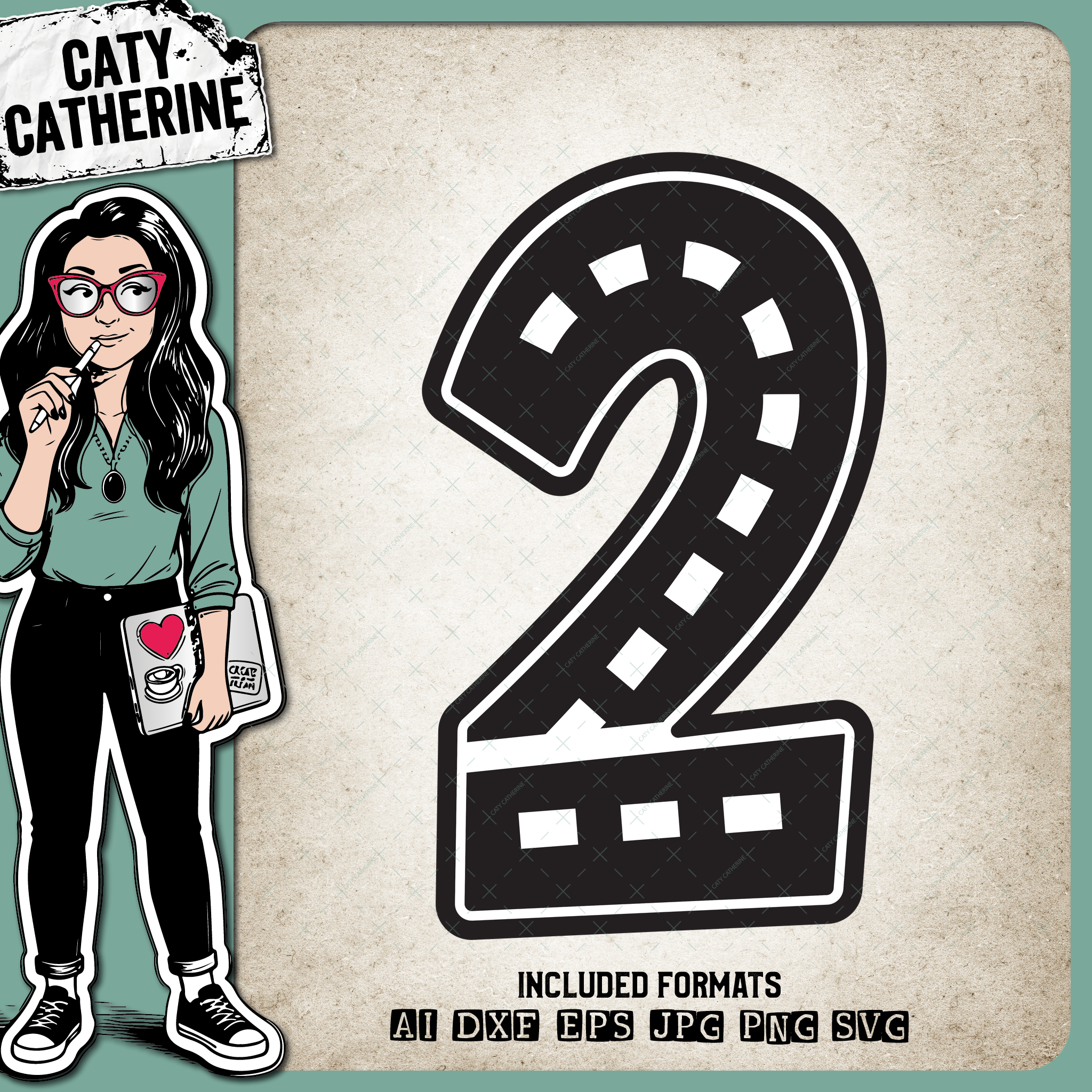 Road Map Kids Number Two – Birthday SVG Design by Caty Catherine