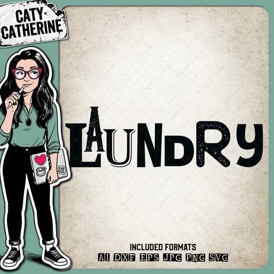 Laundry Utility Room Sign – Home Decor SVG Design by Caty Catherine