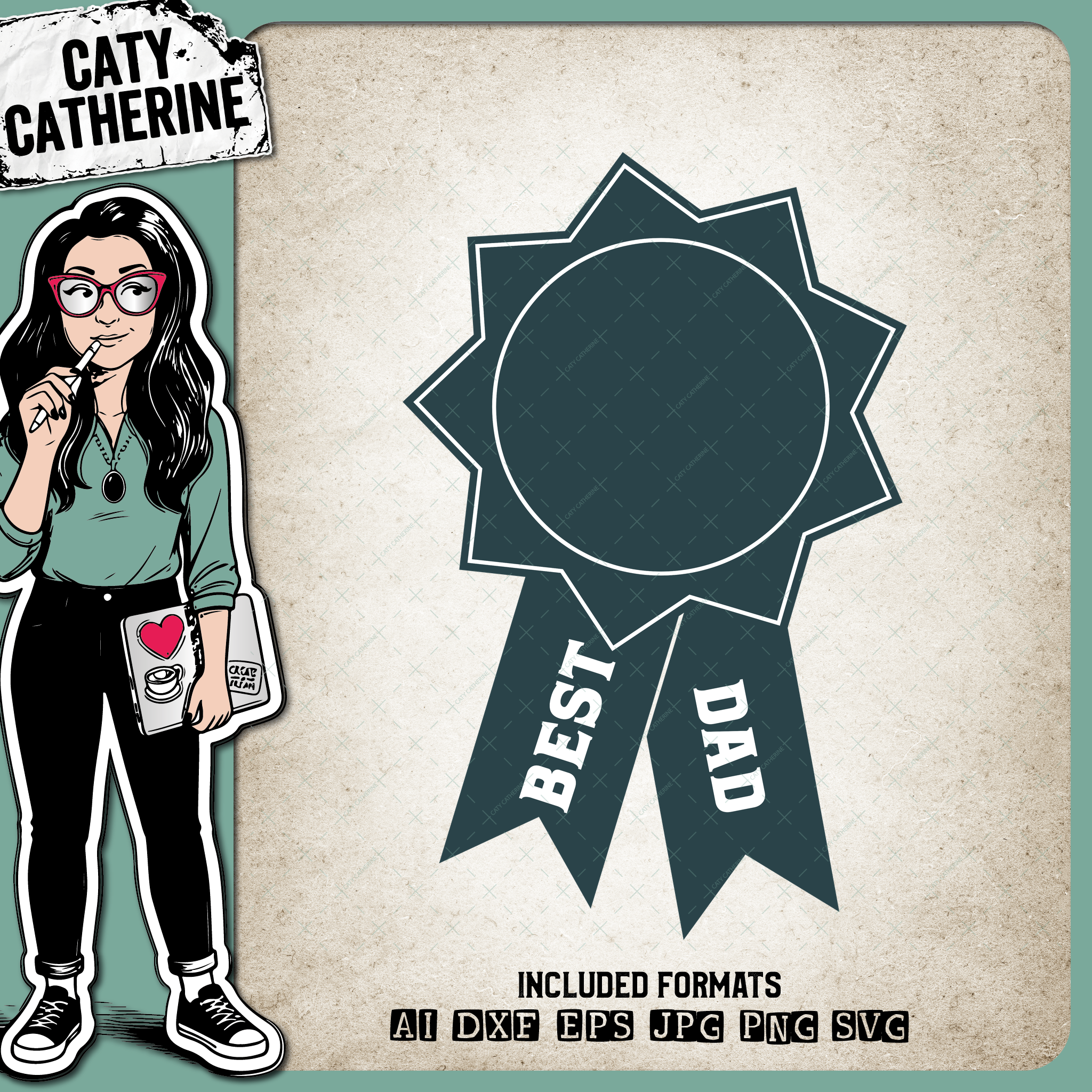 Best Dad Father's Day Award – Father’s Day SVG Design by Caty Catherine