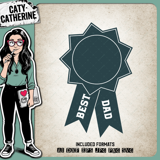 Best Dad Father's Day Award – Father’s Day SVG Design by Caty Catherine