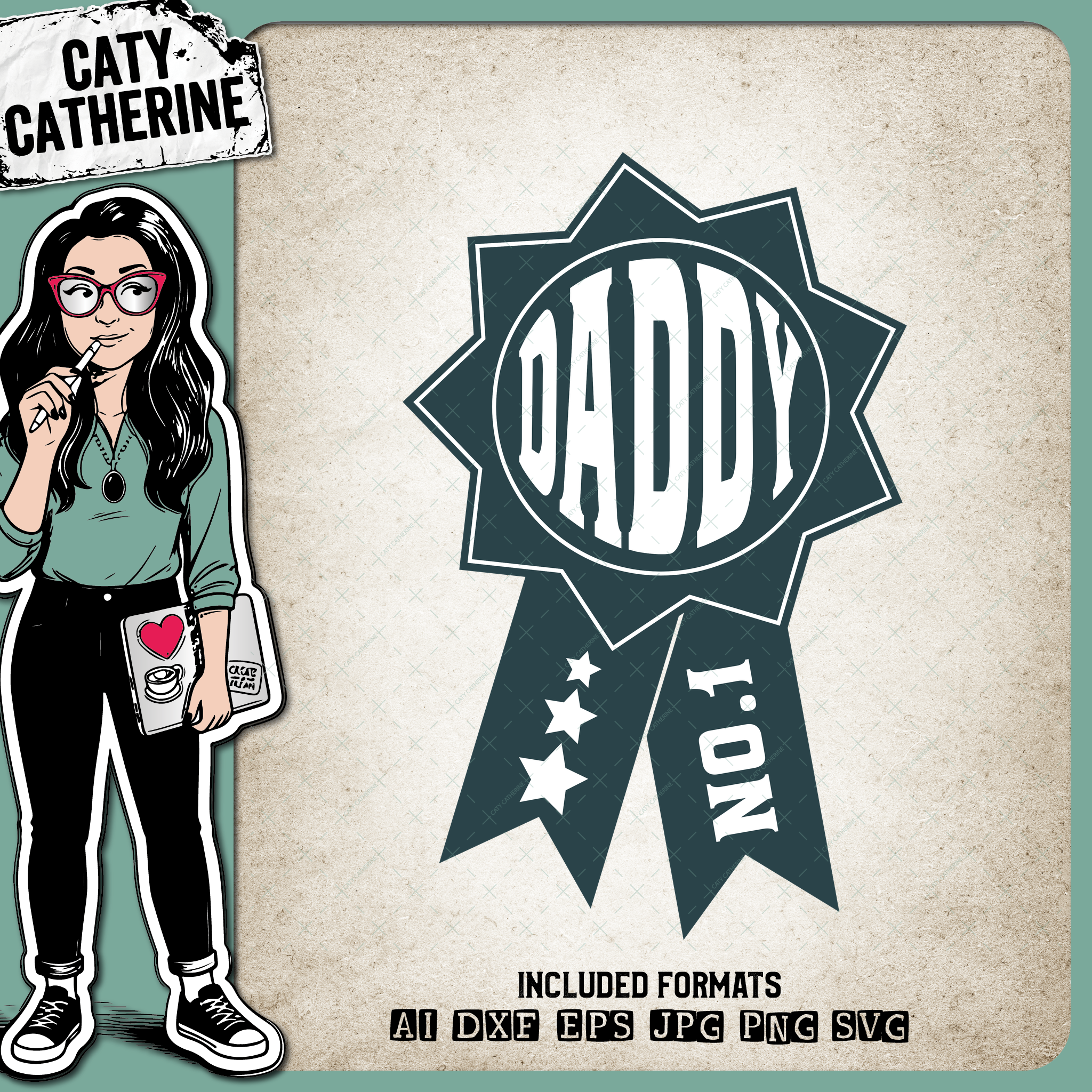 Daddy Father's Day Award – Father’s Day SVG Design by Caty Catherine