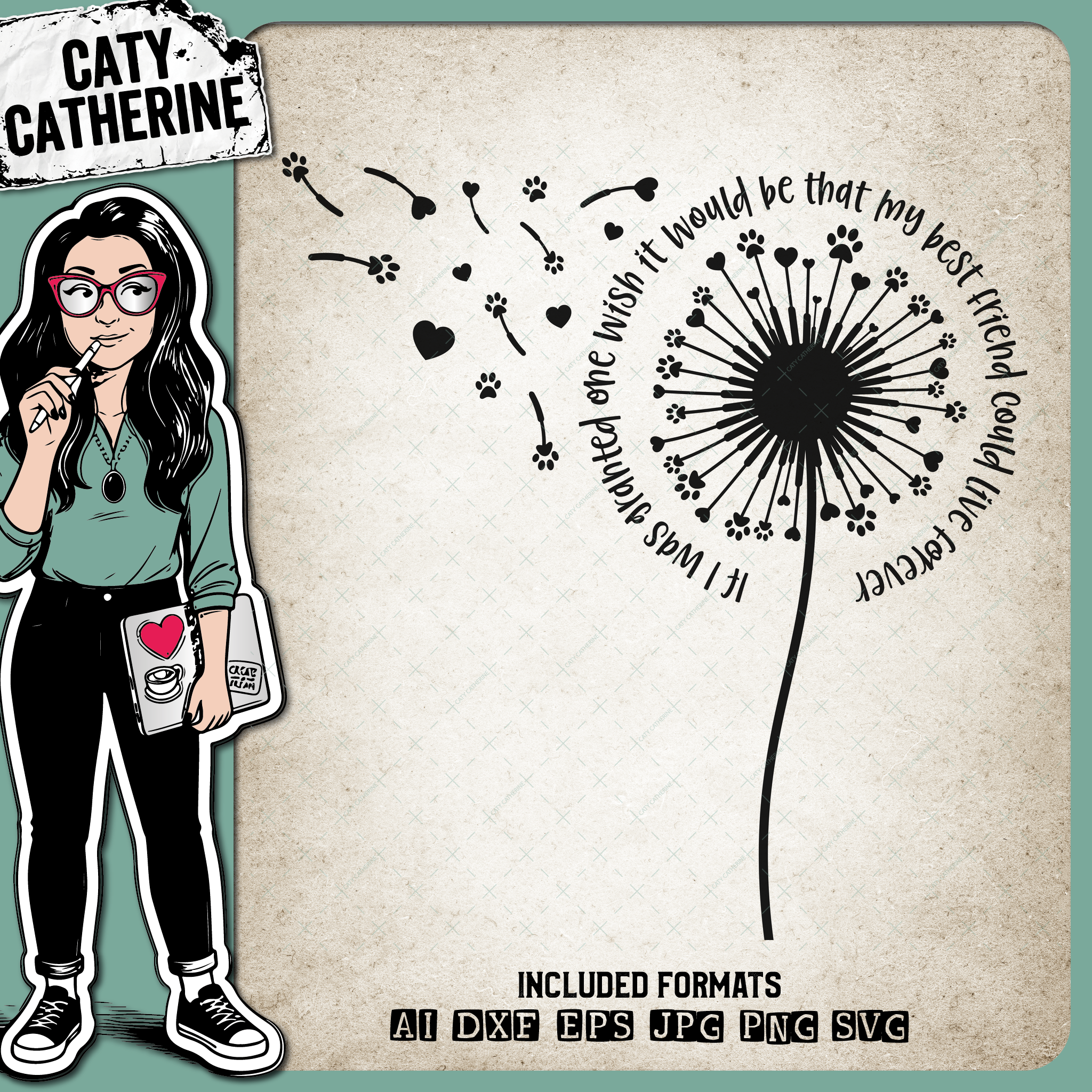 If I Was Granted One Wish It Would Be That My Best Friend Could Live Forever Pet Dog – Pets & Animals SVG Design by Caty Catherine