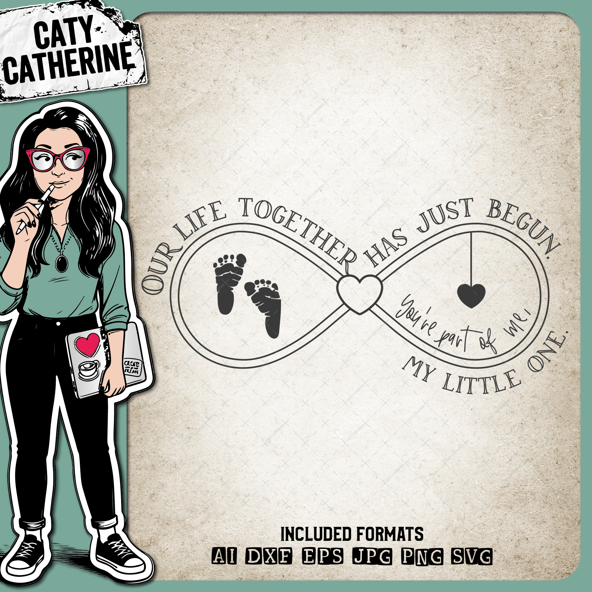 Our Life Together Has Just Begun You're Part Of Me My Little One – Babies & Kids SVG Design by Caty Catherine