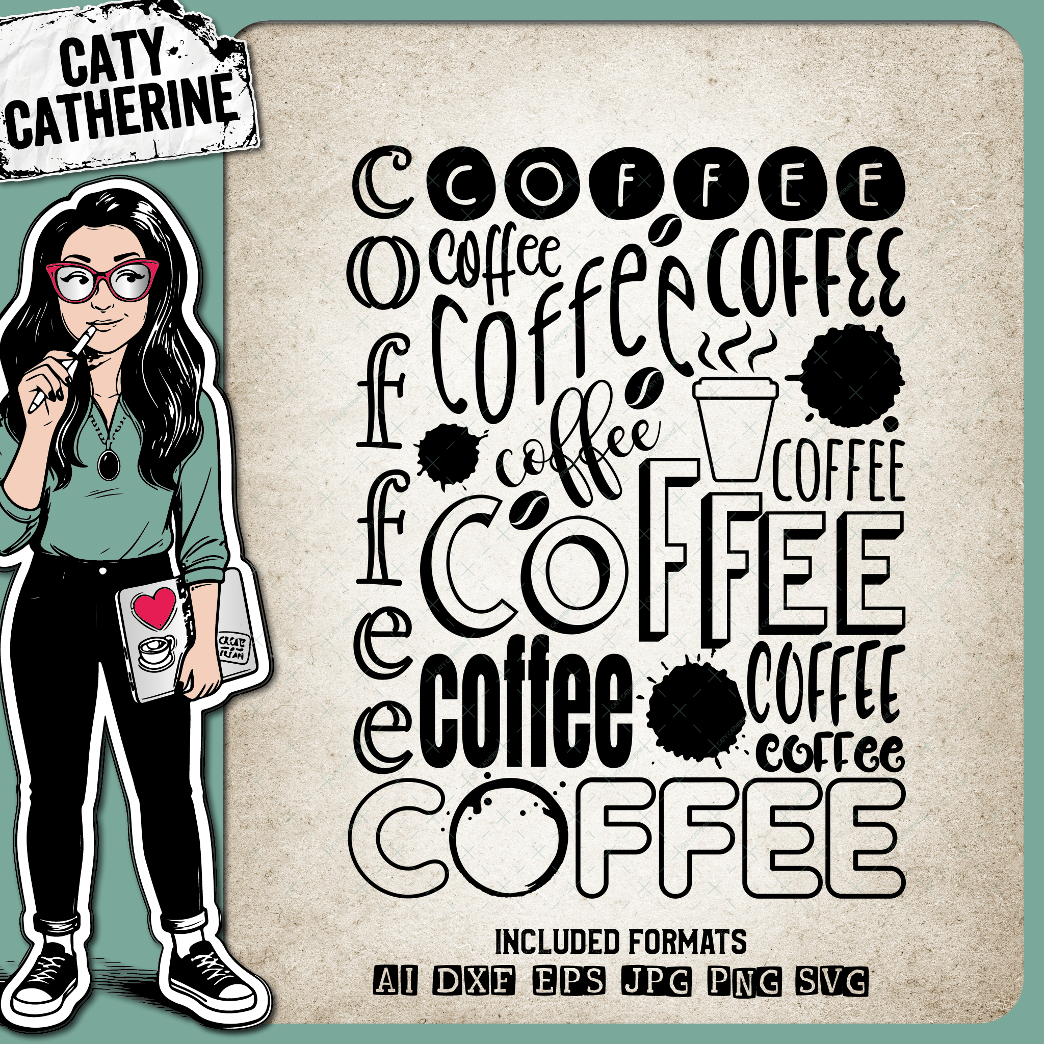 Coffee Typography Graphic – Food & Drink SVG Design by Caty Catherine