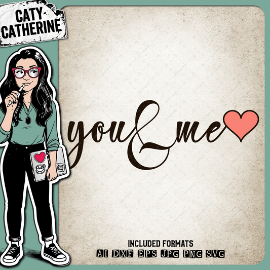 You & Me Couple – Marriage SVG Design by Caty Catherine