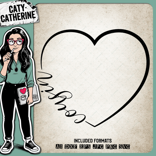 Cousin Love Heart – Family SVG Design by Caty Catherine