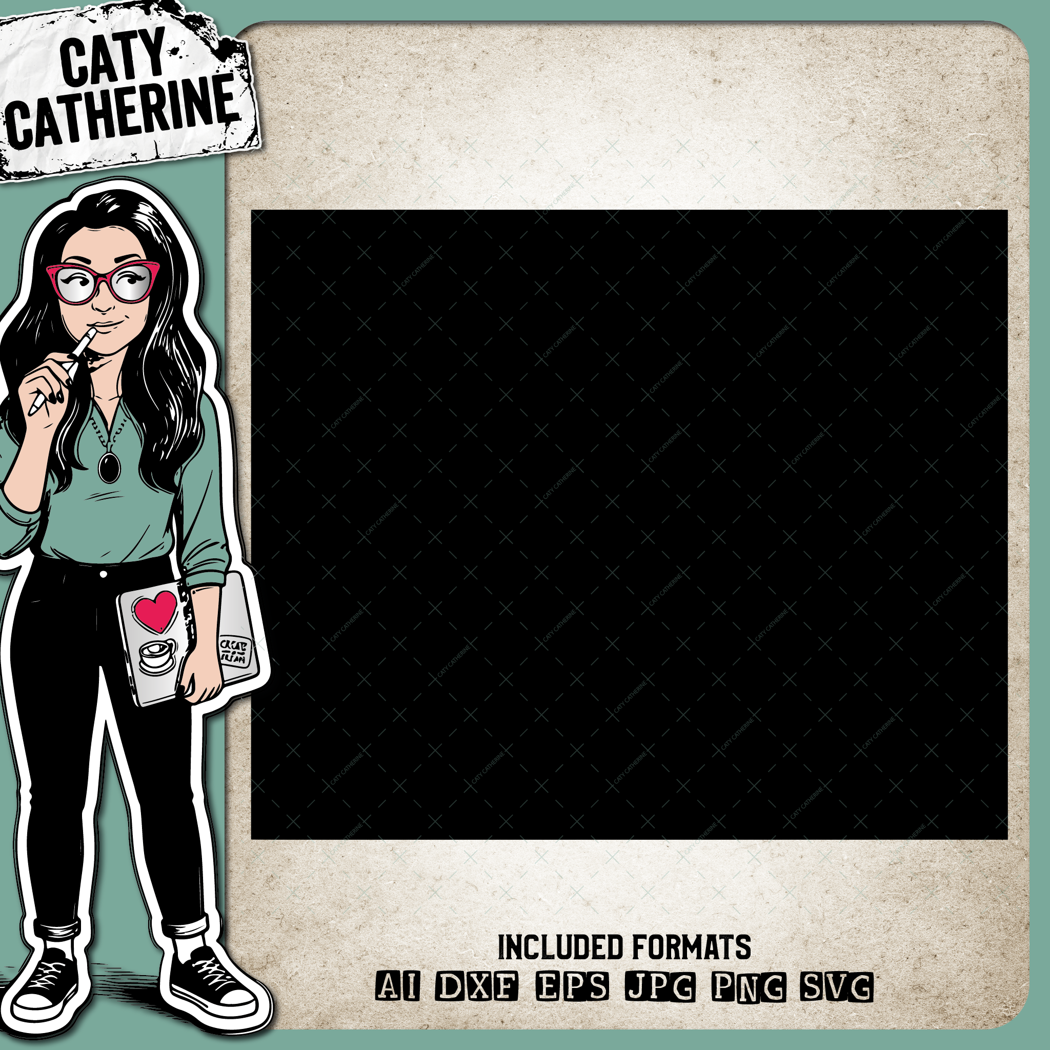 Wyoming Blank Template US State – Travel SVG Design by Caty Catherine