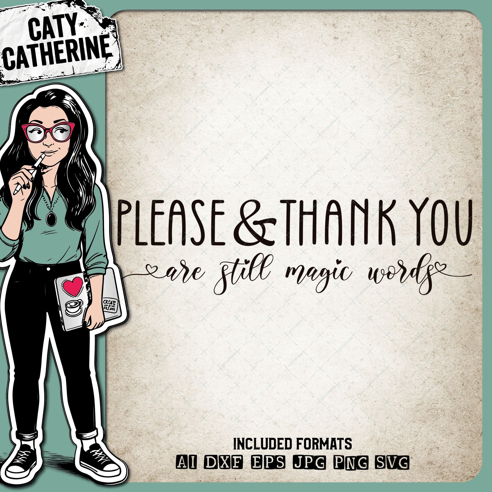 Please & Thank You Are Still Magic Words Manners Kindness Quote – Quotes & Sayings SVG Design by Caty Catherine