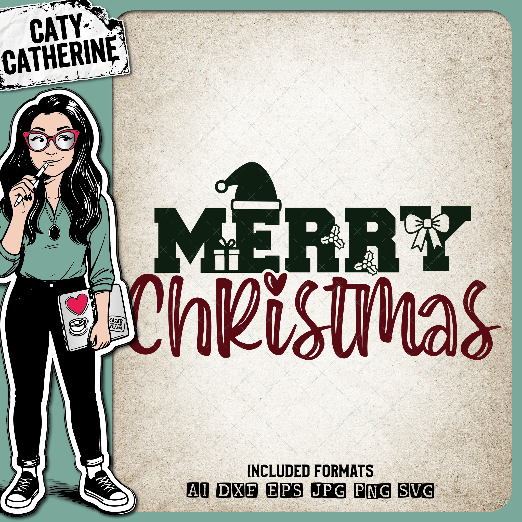 Merry Christmas – SVG Design by Caty Catherine