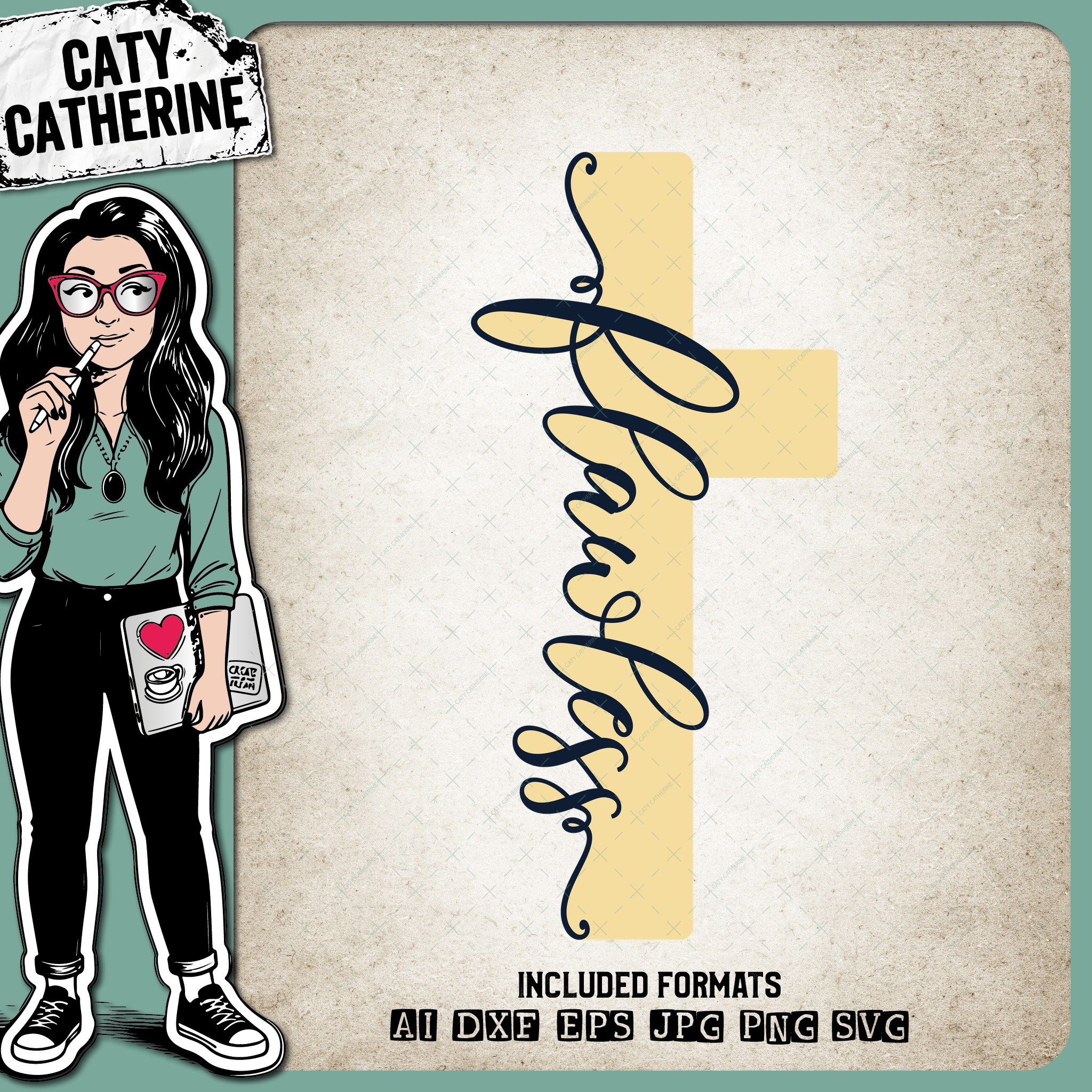 Flawless Cross – Quotes & Sayings SVG Design by Caty Catherine