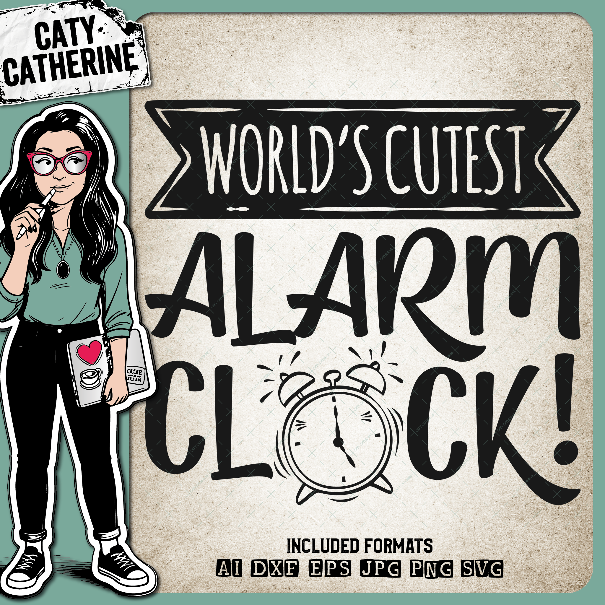 World's Cutest Alarm Clock – Babies & Kids SVG Design by Caty Catherine