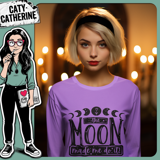 The Moon Made Me Do It Funny Quote – Quotes & Sayings SVG Design by Caty Catherine