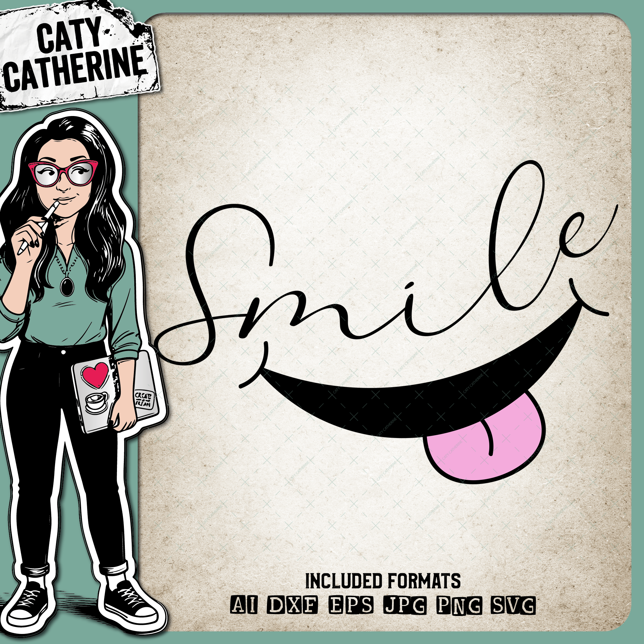Smile – Quotes & Sayings SVG Design by Caty Catherine