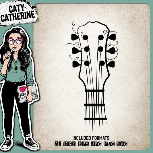 Guitar Strings Music Lover – SVG Design by Caty Catherine