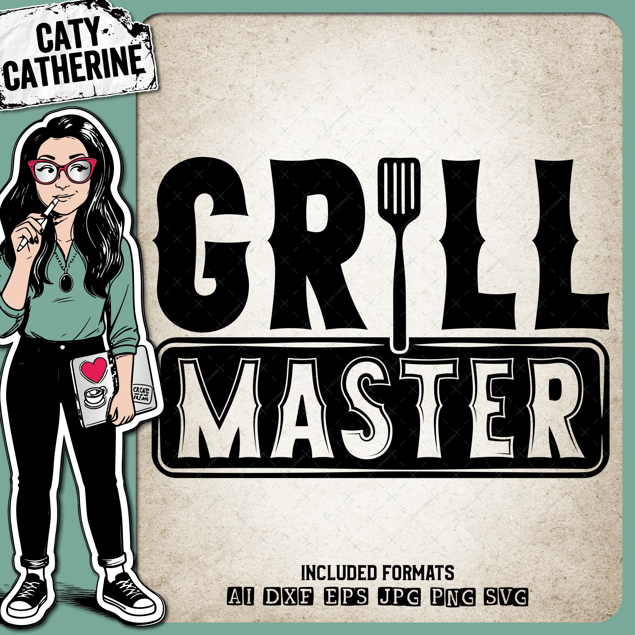 Grill Master BBQ Father's Day – Food & Drink SVG Design by Caty Catherine