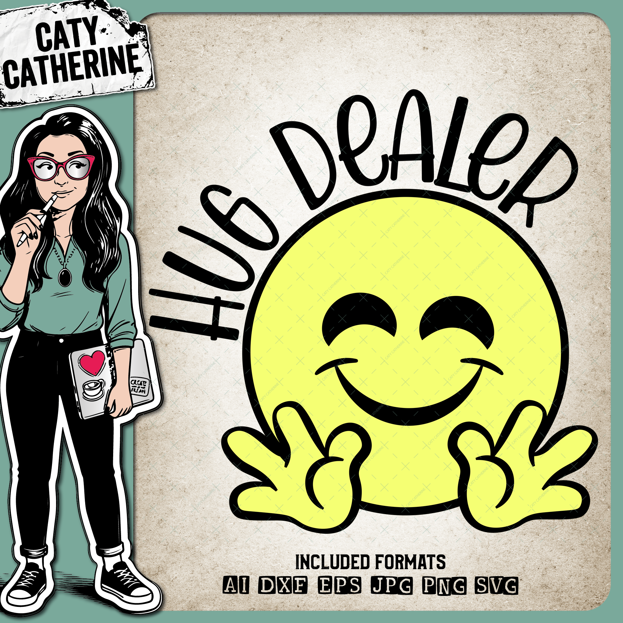 Hug Dealer – Quotes & Sayings SVG Design by Caty Catherine