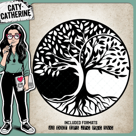 Yin and Yang Tree – Quotes & Sayings SVG Design by Caty Catherine