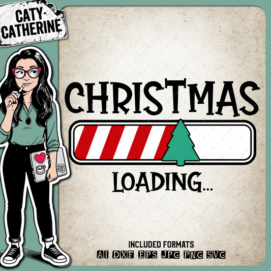 Christmas Loading Progress Bar – SVG Design by Caty Catherine