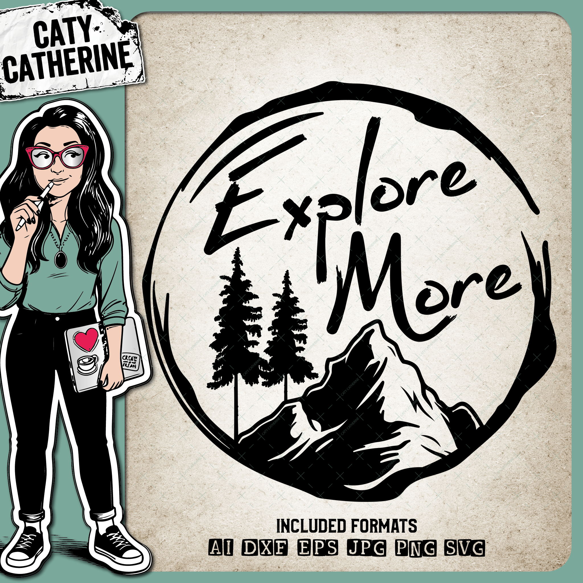 Explore More Mountain Adventure Graphic – Outdoors SVG Design by Caty Catherine