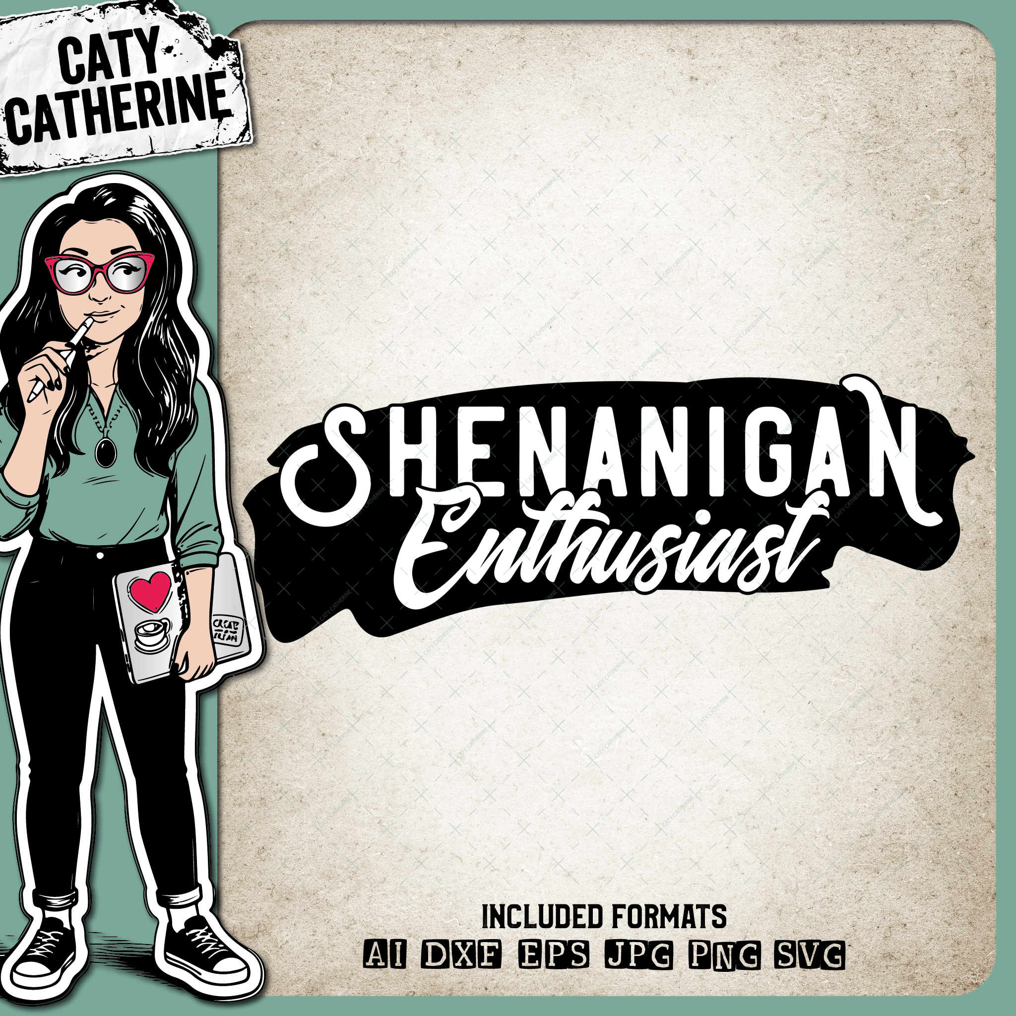 Shenanigan Enthusiast Funny Quote – Quotes & Sayings SVG Design by Caty Catherine